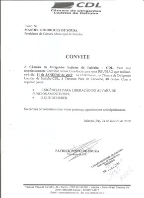 CONVITE - CDL.