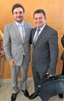 PRESIDENTE DO LEGISLATIVO  MANOEL RODRIGUES E O DEPUTADO ESTADUAL CELSO SABINO.