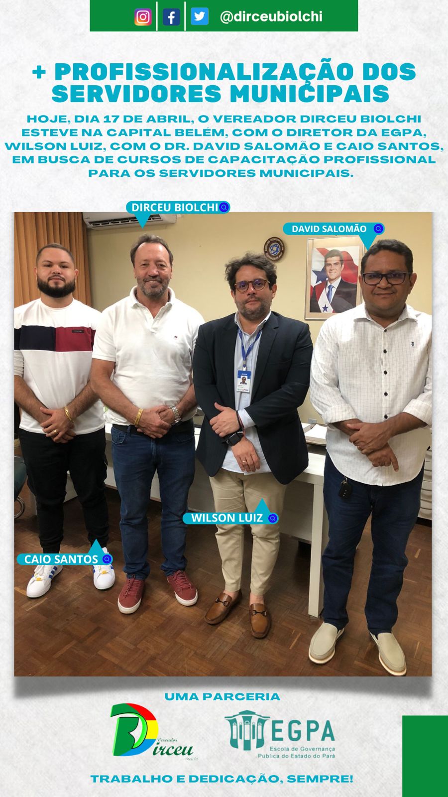 REUNIÃO SOBRE CURSO PROFISSIONALIZANTE PARA SERVIDORES PÚBLICOS!
