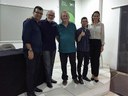 Secret. Adm. Salomão Silva - Conselheiro Sergio Leão - Ver. João Bastos - Contador Alexandre - Marta Heminio!