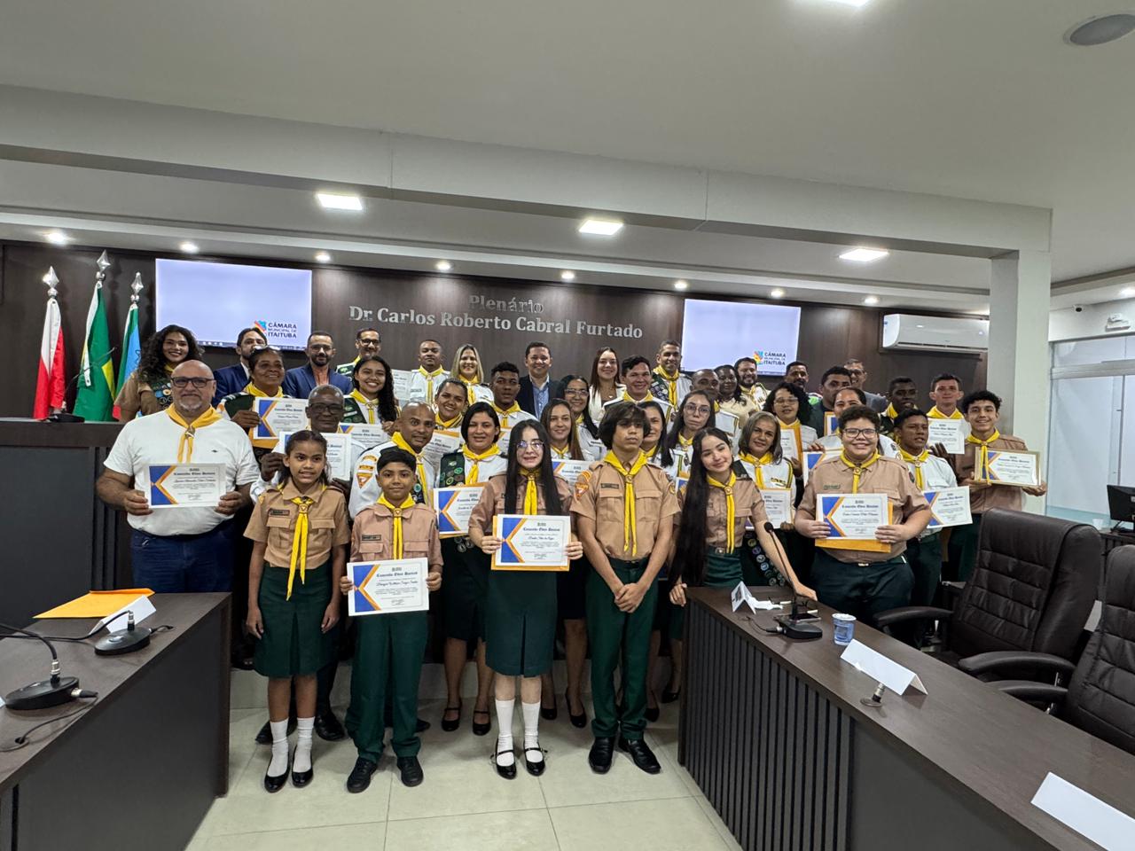 CÂMARA DE ITAITUBA REALIZA SESSÃO ESPECIAL EM HOMENAGEM AO DIA DO DESBRAVADOR
