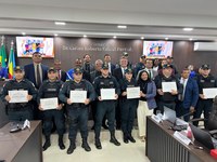 CÂMARA ENTREGA MOÇÃO À PM DE MIRITITUBA POR ATUAÇÃO NA SEGURANÇA